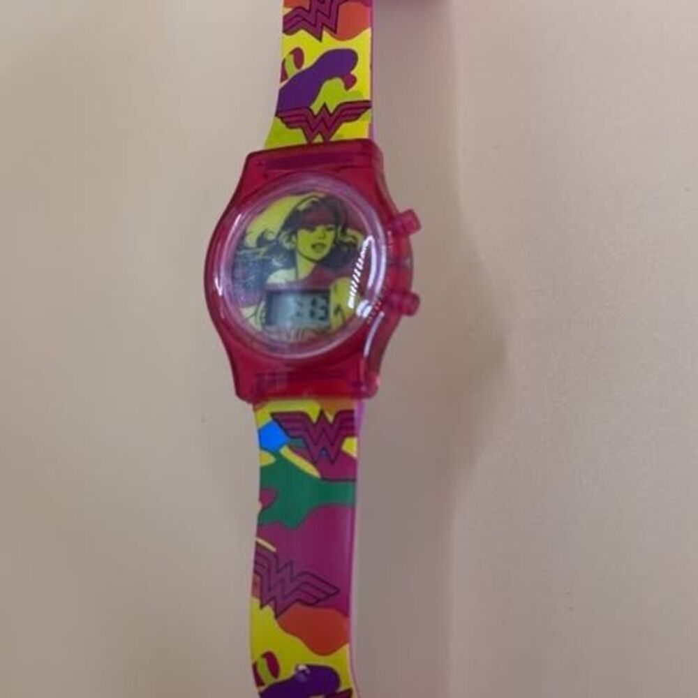 Wonder Woman Digital Watch New Battery Lights up.
